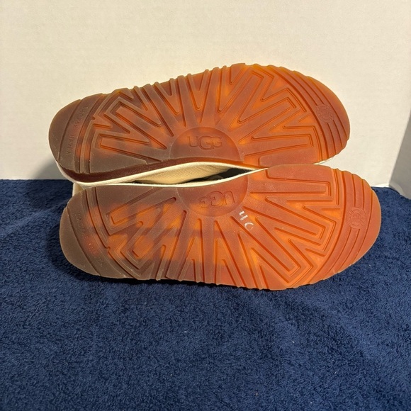 UGG Neumel Natural Boots Ankle Chukka Lace Up Shoes Womens 10 Wheat Hemp Lyocell - Picture 5 of 7